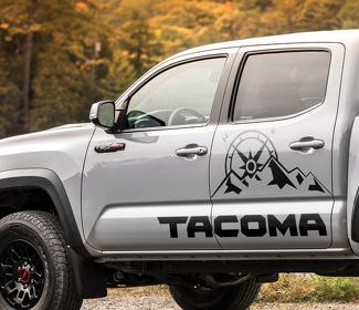 Toyota Tacoma TRD Sport spedizione in montagna grafica decalcomania della banda laterale