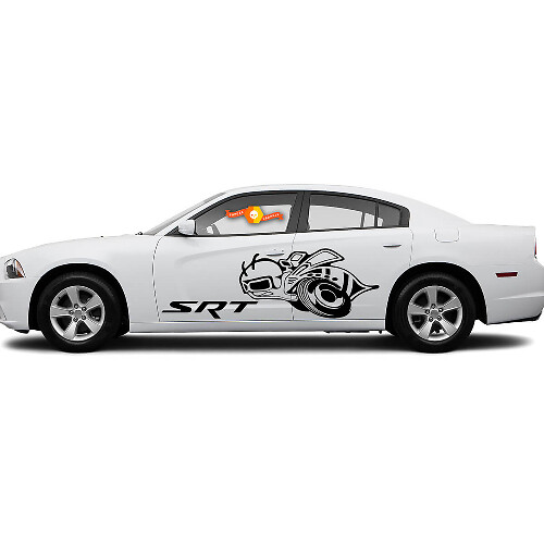 Kit adesivi vinile laterali Super Bee SRT per Dodge Charger