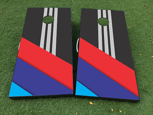 Set Adesivi Wrap per Tavolo Cornhole in Stile BMW M Power Performance