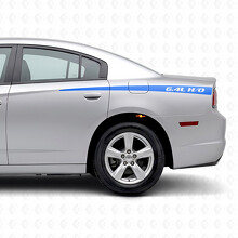 Adesivo in vinile laterale con strisce sfumate H/O 6.4L per Dodge Charger 2011-2014_2