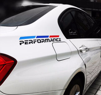 Decalcomanie in vinile tricolore per carrozzeria auto per adesivi decorativi BMW Performance Sport
