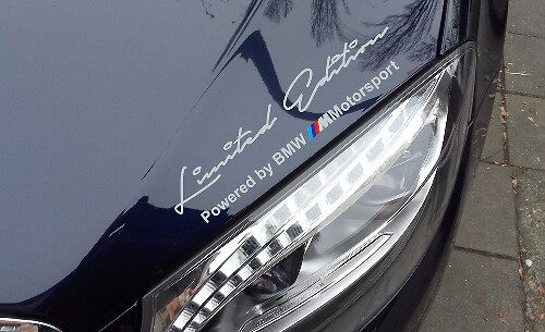 2 adesivi per decalcomanie M Motorsport in edizione limitata compatibili con BMW M3 M4 M5 M6

