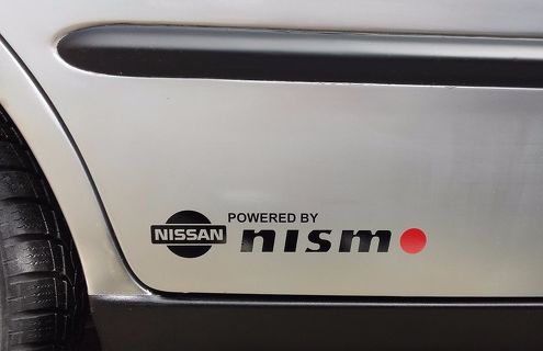 Set di 2 adesivi per decalcomanie laterali Nismo 2 per Nissan GTR Titan Juke X-trail