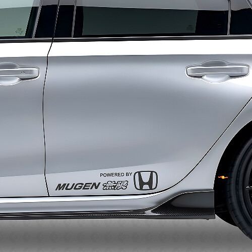 Set di Adesivi Laterali Powered by Mugen per Auto Honda