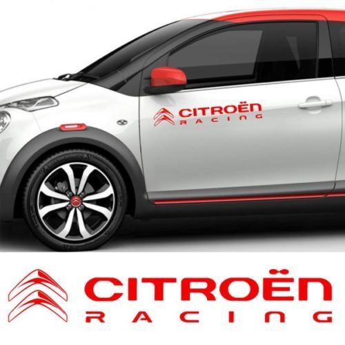 CITROEN x2 Racing Doors Banner Decal Adesivo in vinile C3 C4 C5