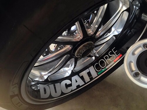 Adesivi per Cerchio Ruota Ducati Corse per Ducati 17 Pollici