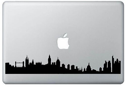 Adesivo decalcomania per MacBook portatile Skyline di Londra
