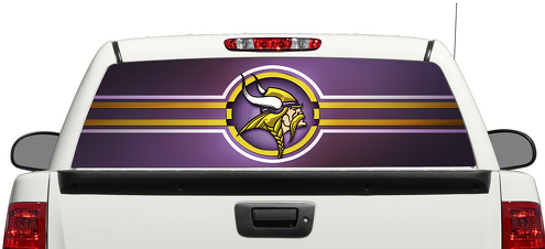 Minnesota Vikings NFL Adesivo per finestrino posteriore Pick-up Truck SUV Car 3