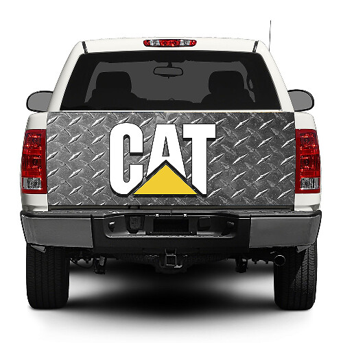 Adesivo in vinile con logo CAT Caterpillar per portelloni di pick-up e SUV