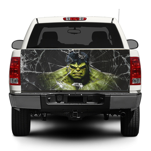 Hulk e vetri rotti Portellone posteriore Decal Sticker Wrap Pick-up Truck SUV Car