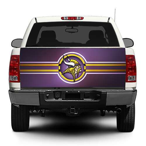 Adesivo in Vinile per Tailgate NFL Minnesota Vikings per Camion