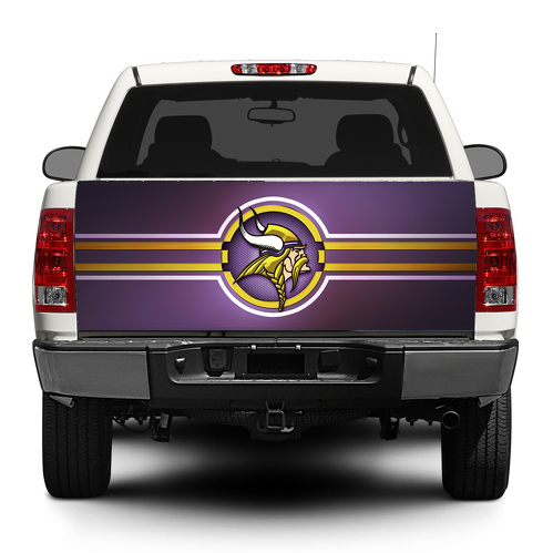 Minnesota Vikings NFL Portellone posteriore Decal Sticker Wrap Pick-up Truck SUV Car