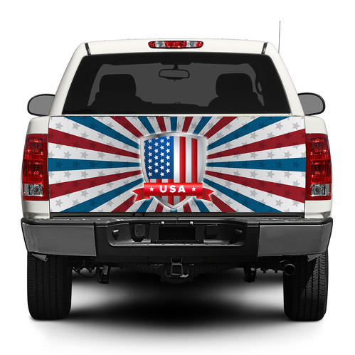 Bandiera americana USA Portellone posteriore Decal Sticker Wrap Pick-up Truck SUV Car