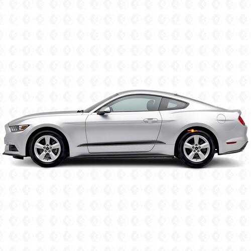 Kit Adesivi in Vinile con Strisce Contorno Laterali Inferiori per Musclecar Musclecarmodel 2015-2020