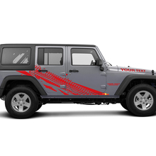 Adesivo in Vinile con Grafica Traccia Pneumatico per Jeep Wrangler Unlimited JK 3