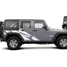 Kit di Adesivi in Vinile con Grafica Lineare per Jeep Wrangler Unlimited JK 2