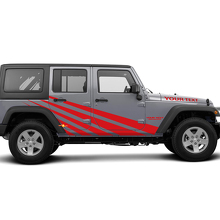 Kit Adesivi in Vinile con Strisce Dritte per Jeep Wrangler JK 3