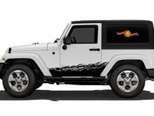 JEEP Decal Sticker splash side rocker door graphics 07-23 Wrangler JK 2 porte 2