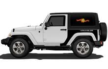 Adesivo per decalcomanie JEEP Grafica laterale del quarto posteriore 07-16 Wrangler JK 2 porte 2