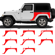 Grafica personalizzata Adesivo in vinile laterale posteriore per Jeep Wrangler JK_3