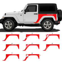 Set di Adesivi in Vinile Personalizzati per il Quartino Posteriore Laterale per Jeep Wrangler JK_3