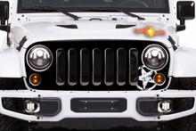 Jeep Decal Sticker Grill Blackout grafica 07-16 Wrangler Rubicon 2