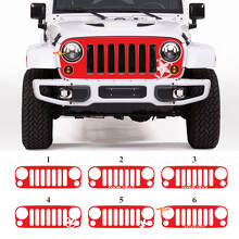 Adesivo in Vinile Nero per Mascherina Personalizzata Jeep Wrangler JK Rubicon_3