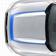 Adesivo in Vinile con Contorno a Strisce per Cofano per Musclecar Musclecarmodel 2015-2020_2