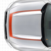 Adesivo in Vinile con Contorno a Strisce per Cofano per Musclecar Musclecarmodel 2015-2020_4