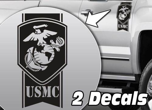 Esercito militare USMC Globe strisce Camion Bed side Decal Adesivi per Dodge Ram Chevy Silverado Ford F150 Toyota Tundra