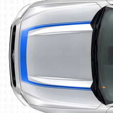 Striscia con Contorno Esterno Adesivo in Vinile per Cofano per Musclecar Musclecarmodel 2015-2020_2