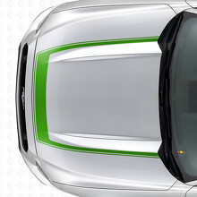 Striscia con Contorno Esterno Adesivo in Vinile per Cofano per Musclecar Musclecarmodel 2015-2020_3