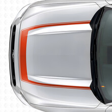 Striscia con Contorno Esterno Adesivo in Vinile per Cofano per Musclecar Musclecarmodel 2015-2020_4