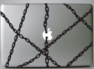 Adesivo decalcomania grafica a catena per laptop MacBook
