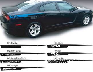 Dodge Charger Rasoio a mano libera Hemi RT Decal Sticker La grafica laterale si adatta ai modelli 2011-2014