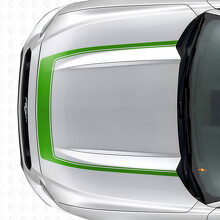 Striscia con contorno interno Adesivo in vinile per cofano Musclecar Musclecarmodel 2015-2020_3