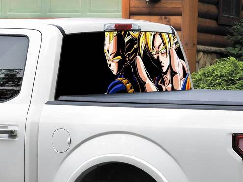 Anime Dragon Ball Z Adesivo per finestrino posteriore Pick-up Truck SUV Auto di qualsiasi dimensione