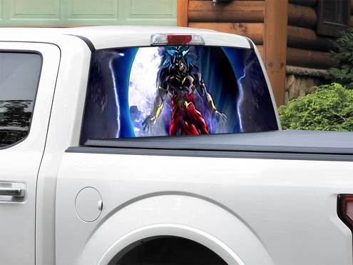 Broly Dragon Ball Z Leggendario Super Saiyan Adesivo per finestrino posteriore Pick-up Truck SUV Auto di qualsiasi dimensione