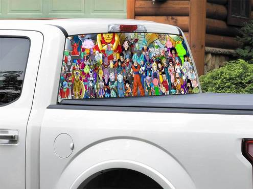 Anime Dragon Ball Adesivo per finestrino posteriore Pick-up Truck SUV Auto di qualsiasi dimensione
