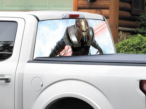 Spada laser Sith Star Wars Adesivo per finestrino posteriore Pick-up Truck SUV Auto di qualsiasi dimensione