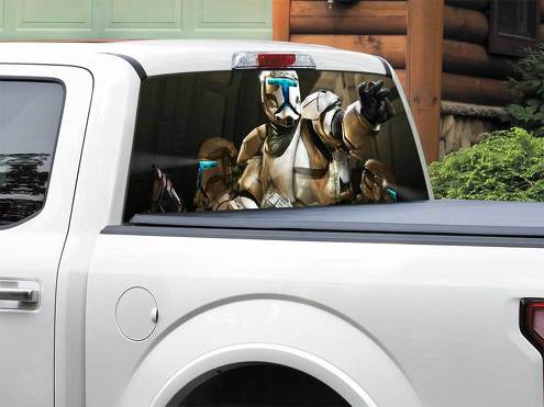 Republic Commando Star Wars Adesivo per finestrino posteriore Pickup Truck SUV Auto di qualsiasi dimensione