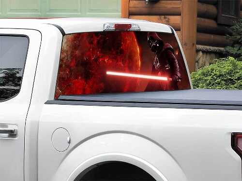 Adesivo in vinile per finestrino posteriore Darth Vader per Pick-up Truck SUV
