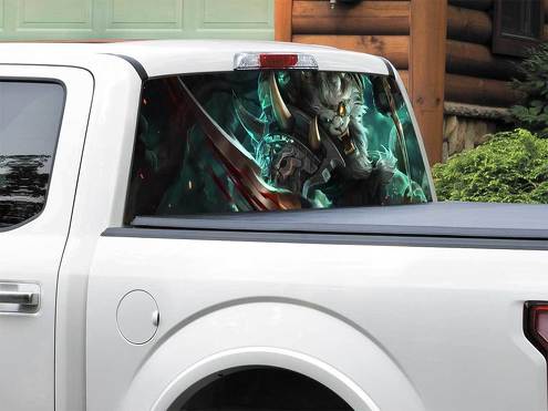League Of Legends Rengar Lunotto Decal Sticker Pick-up Truck SUV Auto di qualsiasi dimensione