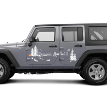 Adesivo in Vinile Paesaggio Naturale per Porte Jeep Wrangler Rubicon Sahara 2
