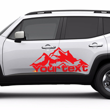 Adesivo in Vinile con Scritta in Stile Montagna per Portiera Jeep Renegade_3