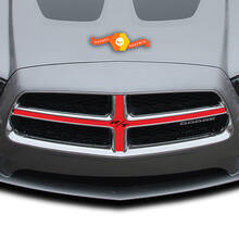Dodge Charger Grill Cross Hair Hemi Decal Sticker Kit grafico completo adatto ai modelli 2011-2014 2