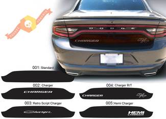 Dodge Charger Trunk Blackout Hemi RT Decal Sticker Kit grafico completo adatto ai modelli 2015-2020
