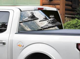 Star Destroyer Star Wars Lunotto Decal Sticker Pick-up Truck SUV Auto di qualsiasi dimensione