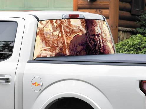 Mad Max Fury Road Art Adesivo per finestrino posteriore Pick-up Truck SUV Auto di qualsiasi dimensione