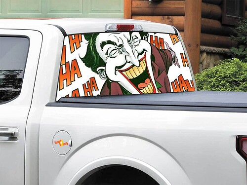 Joker che uccide scherzo Adesivo per lunotto posteriore Pick-up Truck SUV Auto di qualsiasi dimensione
